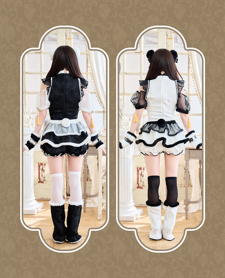 ホワイトは予約】【藤咲凪着用】プリュムパンダチャイナ《ハロウィン