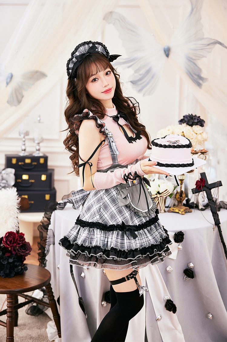 即日発送】ガーリーロックサキュバスメイド《ハロウィンコスプレ11点