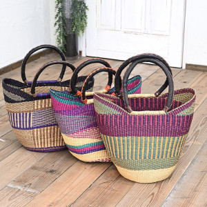 ブルキナマルシェバッグ カラフル かごバッグ｜マライカ公式通販