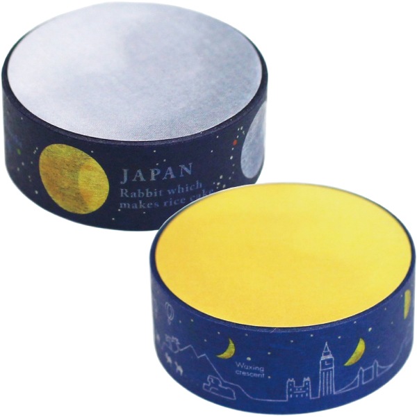 暦生活／新日本カレンダー] マスキングテープ tsukino＜ツキノ＞ 幅