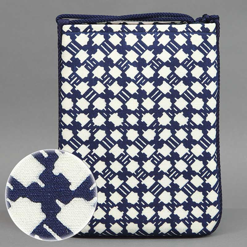 祭ポシェット【千代掛（大）縦型｜無形文化財正藍染・大六】祭用品専門