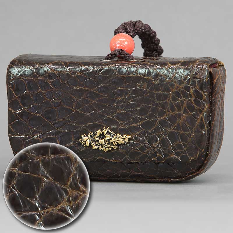 一本吊-特別仕様・腰下タバコケース【ウミガメ（海亀）タートルレザー