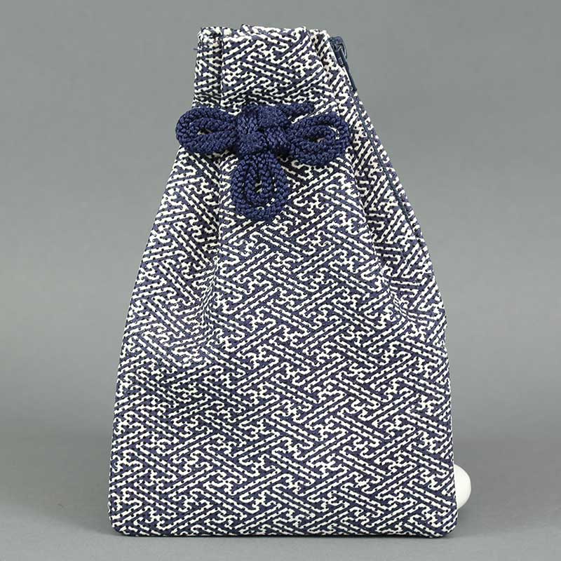 印傳腰下巾着【紗綾型｜紺】祭用品専門店浅草絆纒屋ネットショップ