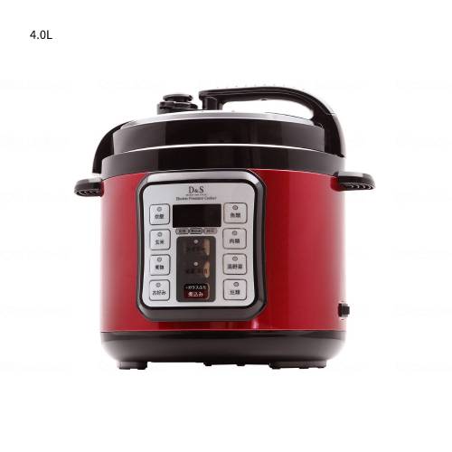 佐藤商事 D&S電気圧力鍋 レッド 4.0L STL-EC50R 圧力鍋 電気圧力鍋