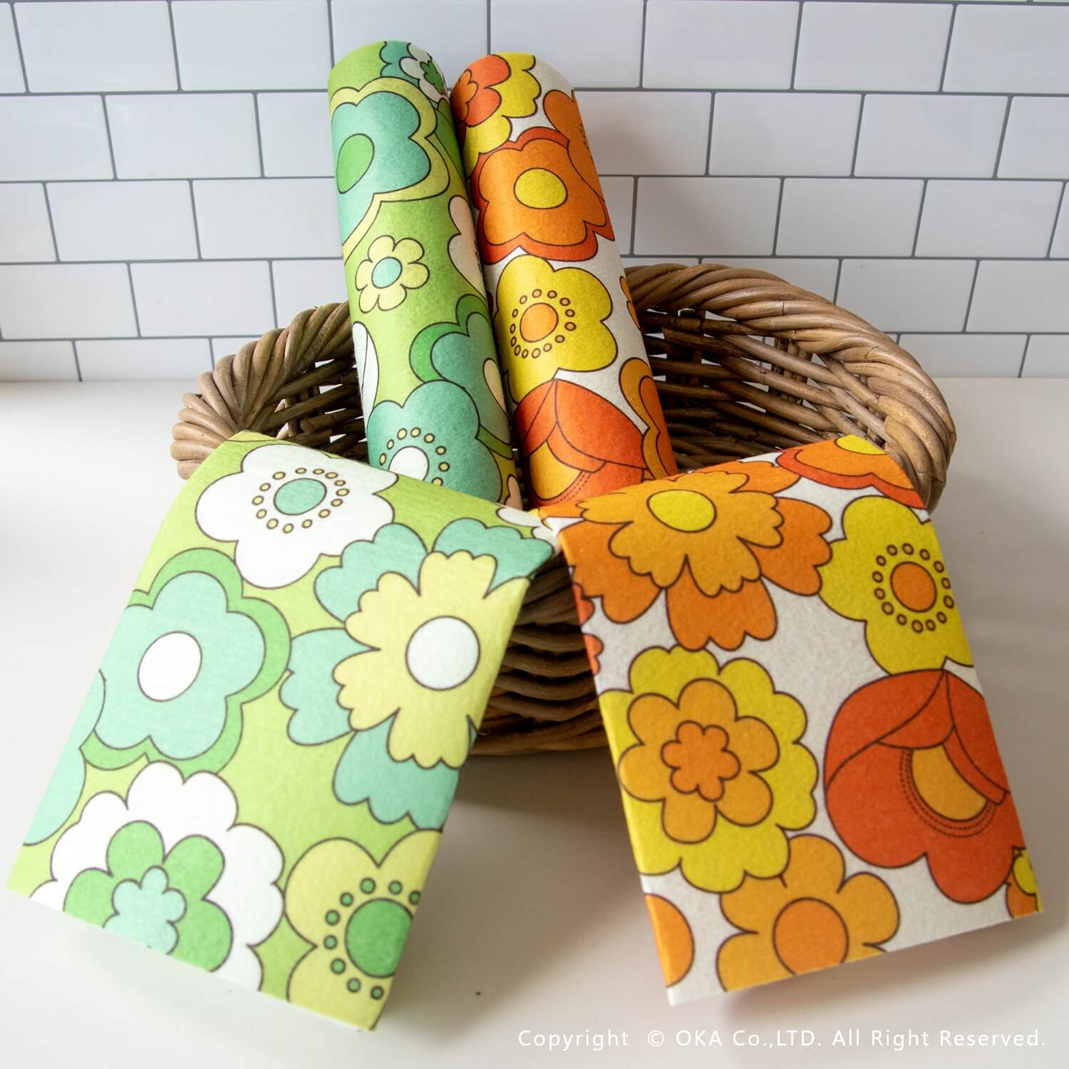 ルアンス 冷蔵庫シート 約30×45cm （ レトロ デザイン 昭和レトロ