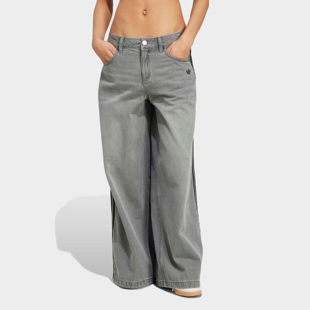 レディース アディカラー デニム ADILENIUM パンツ ウォッシュドグレー