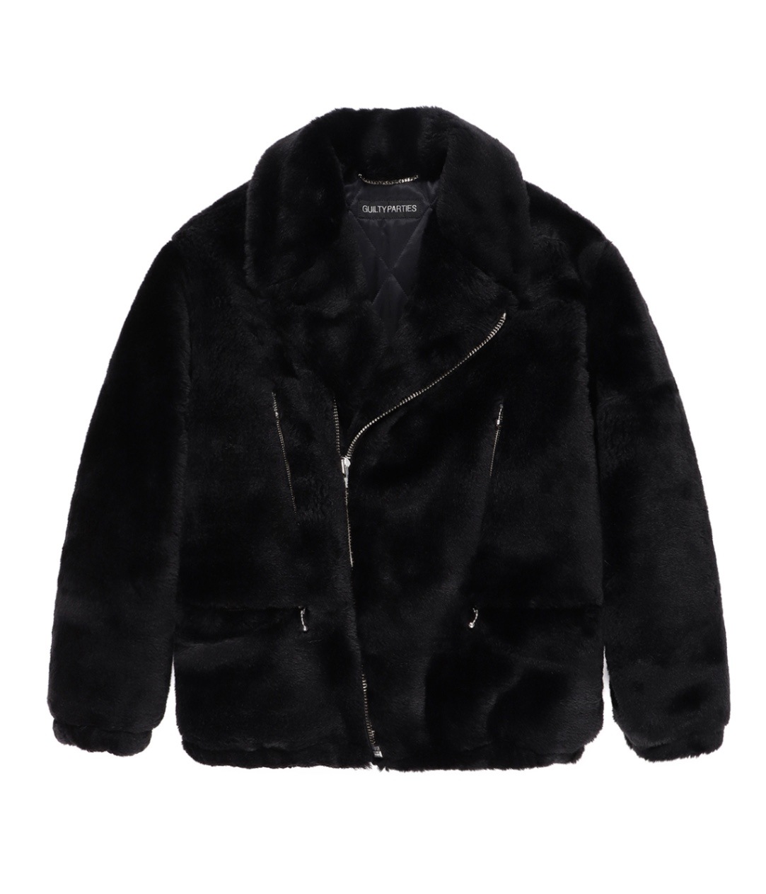 FUR DOUBLE RIDERS JACKET【BLACK】｜WACKO MARIA｜MELTING POT（正規