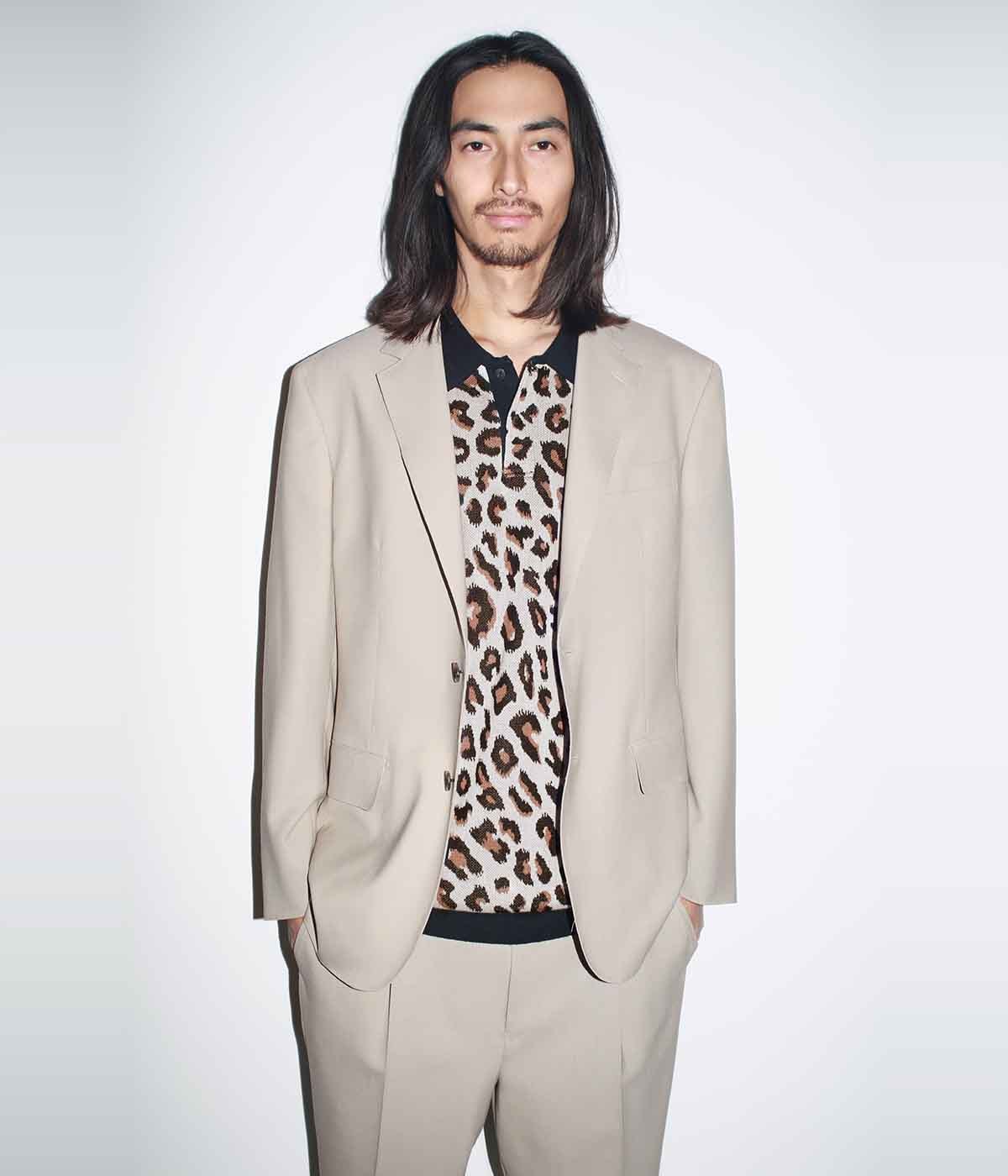 DORMEUIL / PLEATED TROUSERS (TYPE-2)【L-BEIGE】｜WACKO MARIA