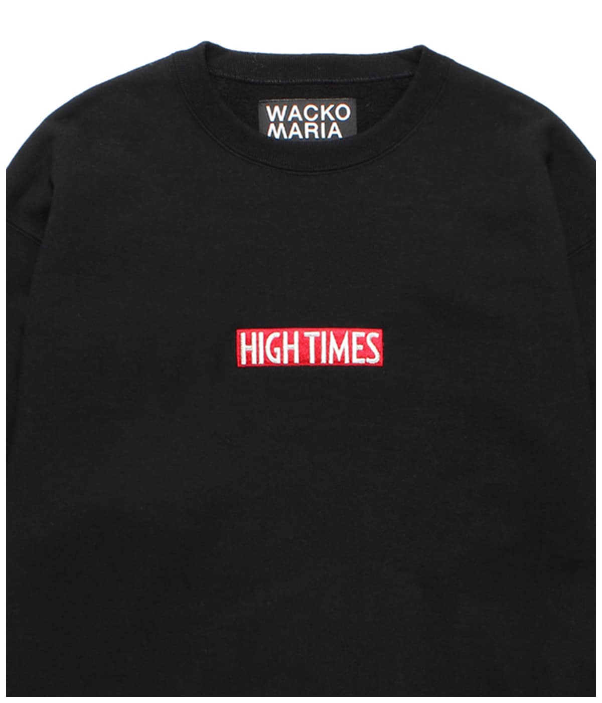 HIGHTIMES / HEAVY WEIGHT CREW NECK SWEAT SHIRT【BLACK】｜WACKO