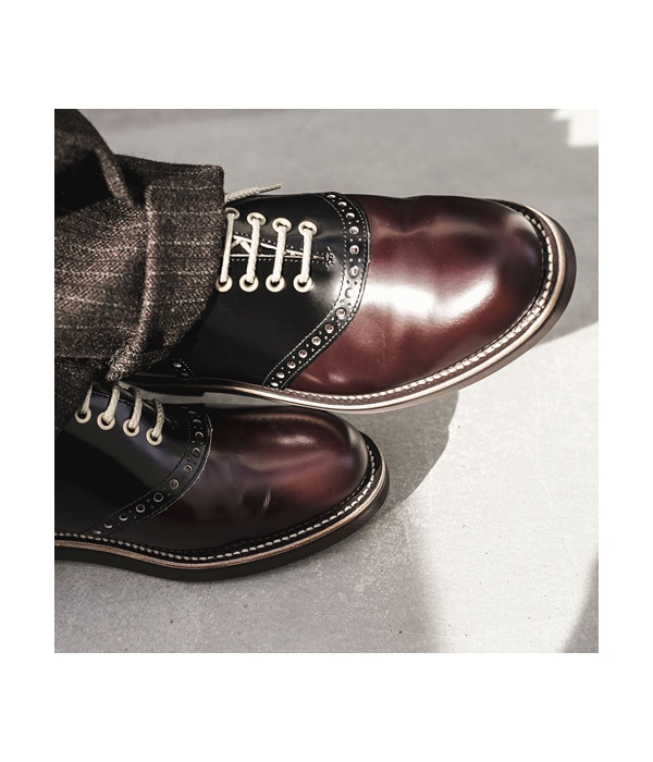 SADDLE - SHOES (REGAL×GLAD HAND)【BROWN×BLACK】｜GLAD HAND