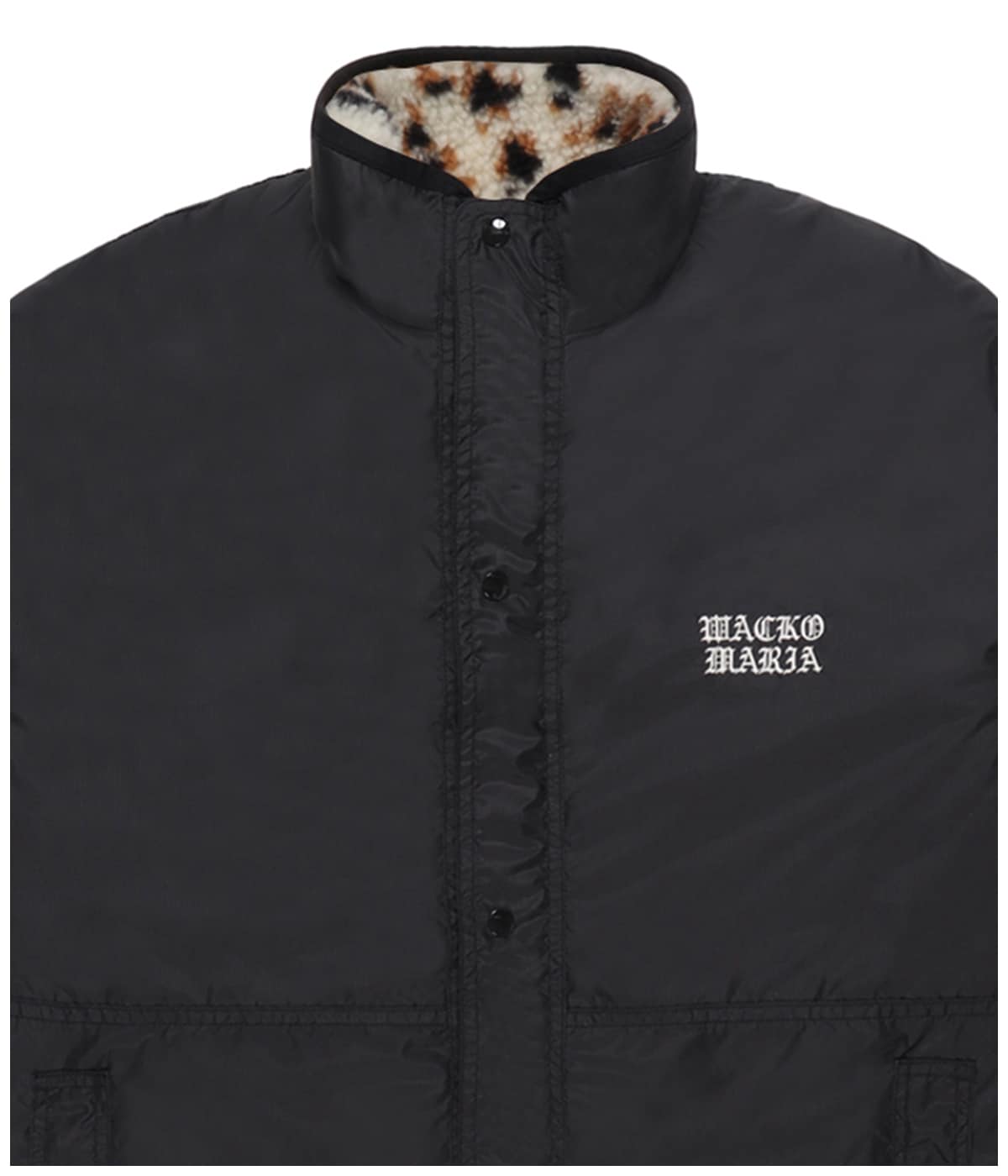 REVERSIBLE LEOPARD BOA FLEECE JACKET【WHITE】｜WACKO MARIA