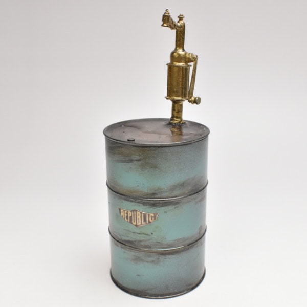 ミニチュア雑貨 ドラム缶(B) (1/12スケール) 作家：ミニ厨房庵 河合