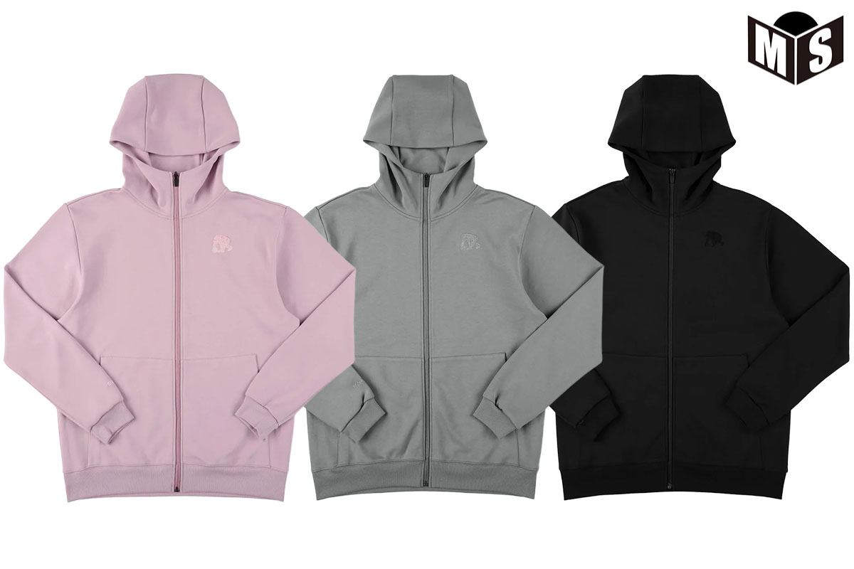 ダブルフェイス スウェットシェニールパッチZIPアップパーカ エゴザル