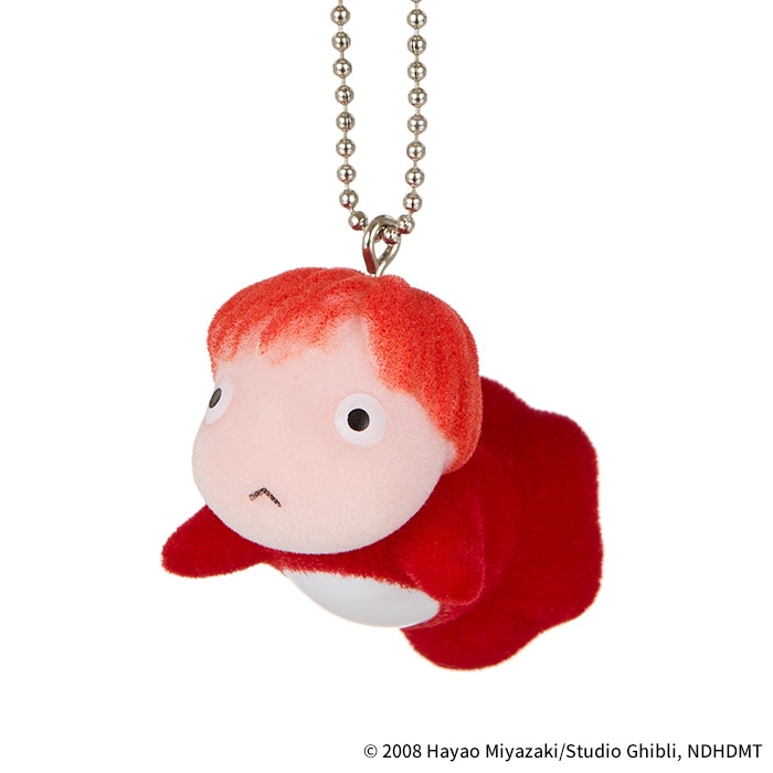 崖の上のポニョ フロッキングキーチェーン ポニョ|【ぬいぐるみの