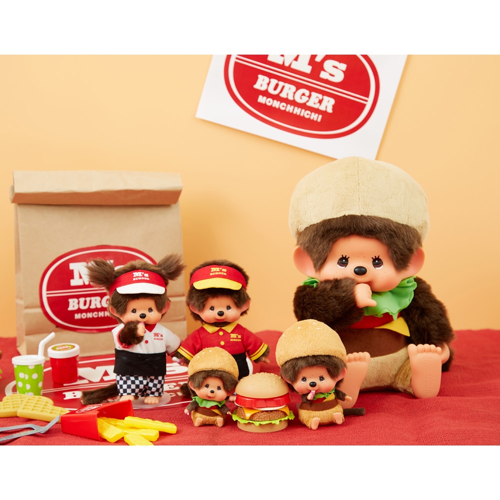 M's BURGER モンチッチ 顔でかSSキーチェーン 男の子|【ぬいぐるみの