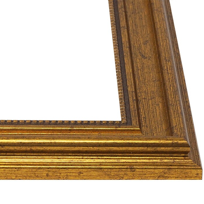 美品:処分】F20 パールゴールド アクリル額縁 マット入り 紐付き 美品