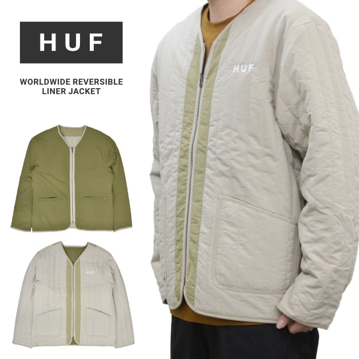 HUF ハフ ジャケット WORLDWIDE REVERSIBLE LINER JACKET ナイロン