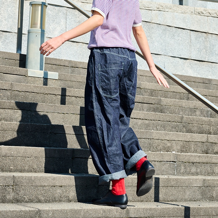 予約】NARU(ナル) 8ozムラデニム ノッポパンツ 641800BE | BOTTOMS