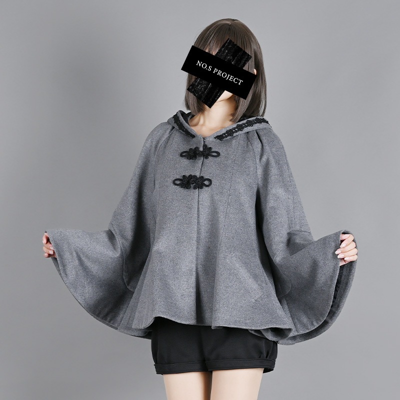 フレアショートコート グレー | NO.S PROJECT