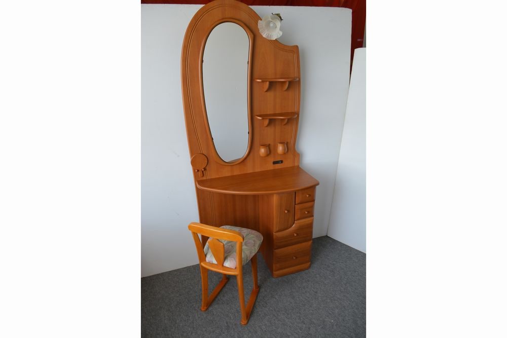 姿見カントリー サクラ色 ドレッサー完成品 カントリー調家具 姿見