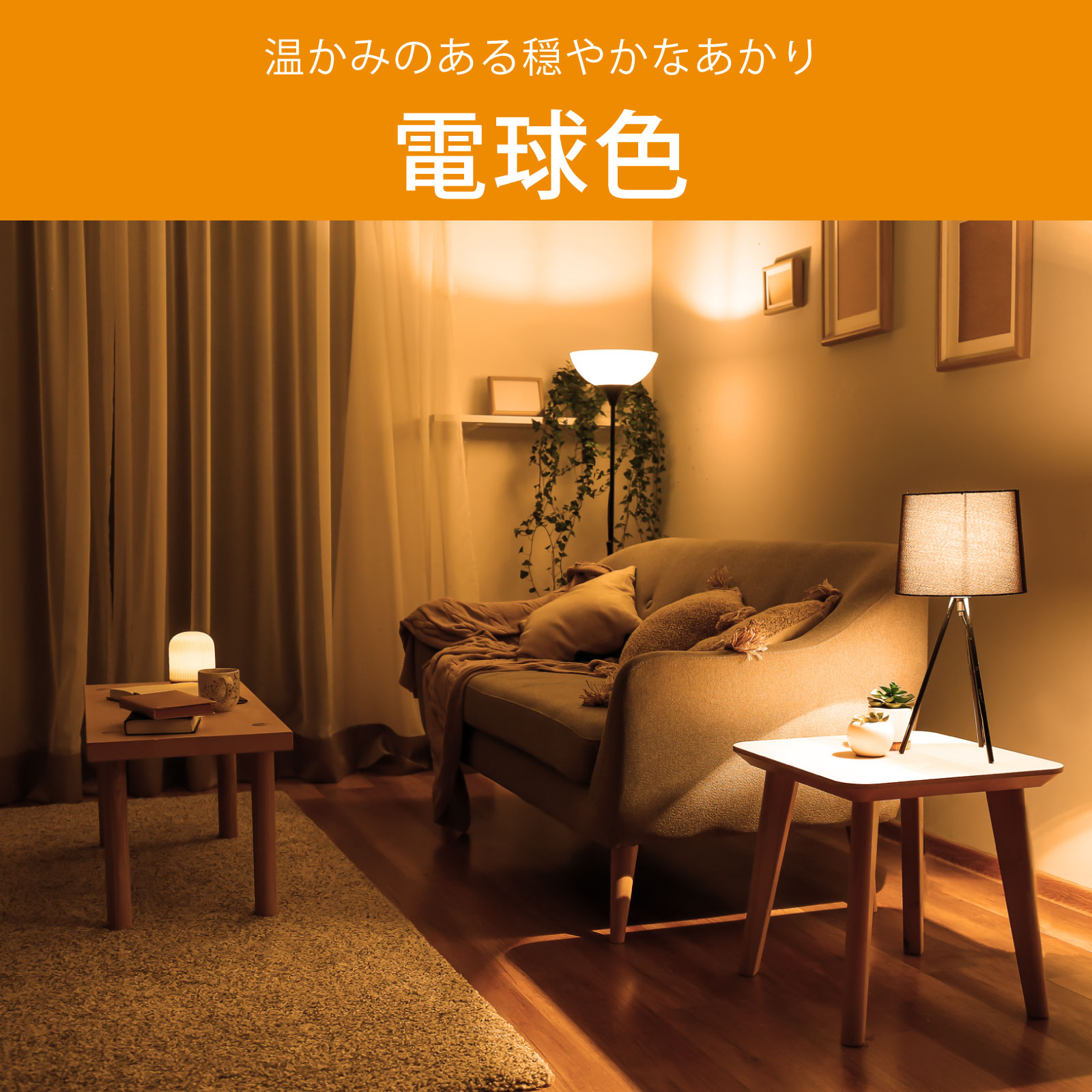 LEDミニシーリングライト センサー付き 60形 920ルーメン 電球色｜LE