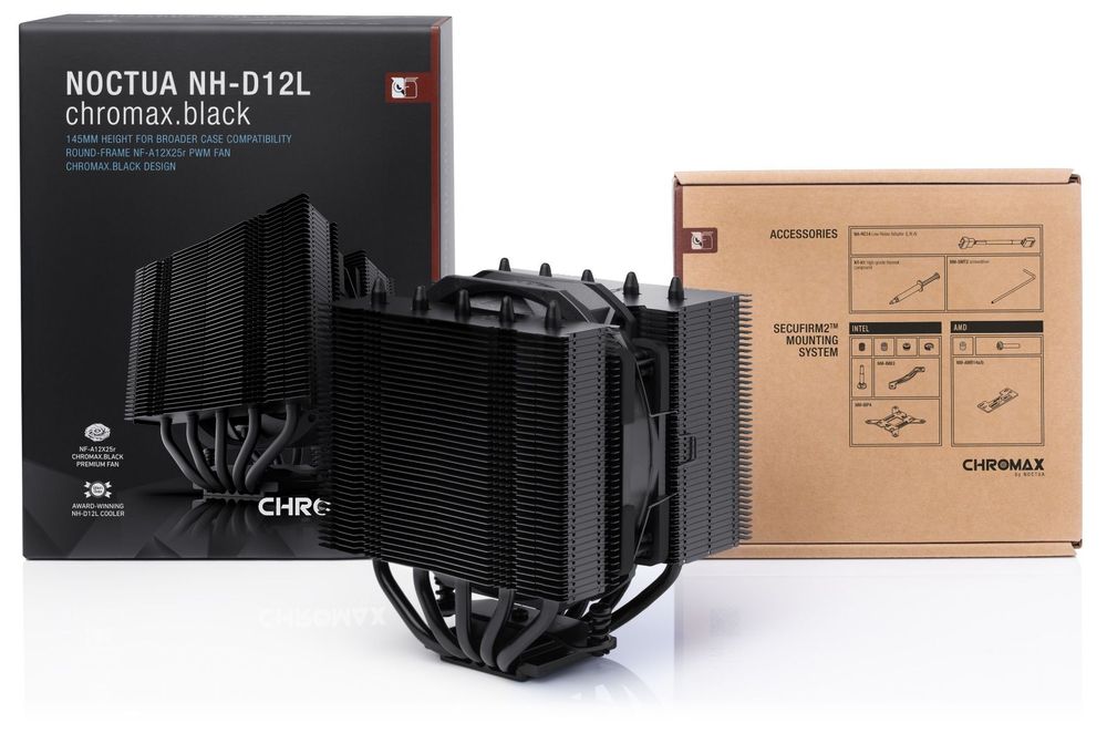Noctua NH-D12L chromax.black | PCパーツ,CPUクーラー,Noctua | OLIOSPEC