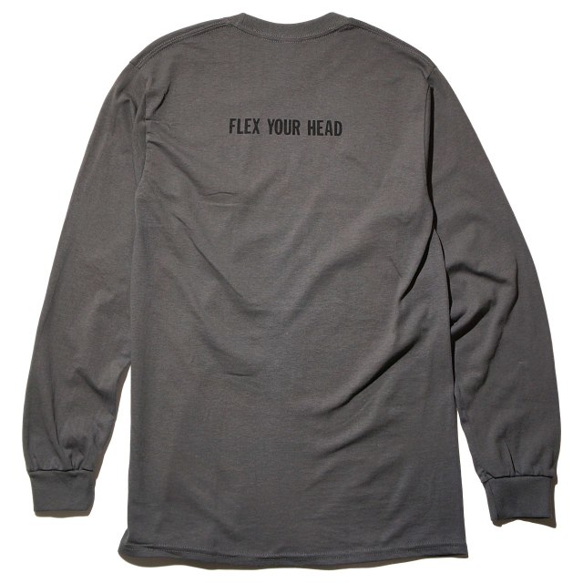 Dischord Records ロングスリーブTシャツ / Box Logo - Charcoal