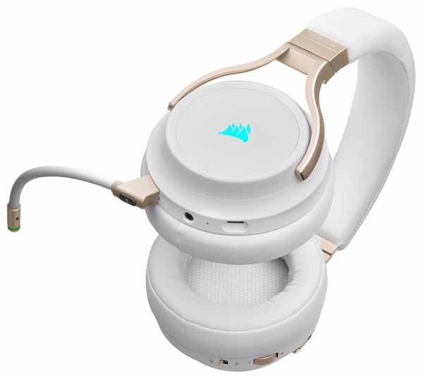 Corsair VIRTUOSO RGB WIRELESS -Pearl- ゲーミングヘッドセット