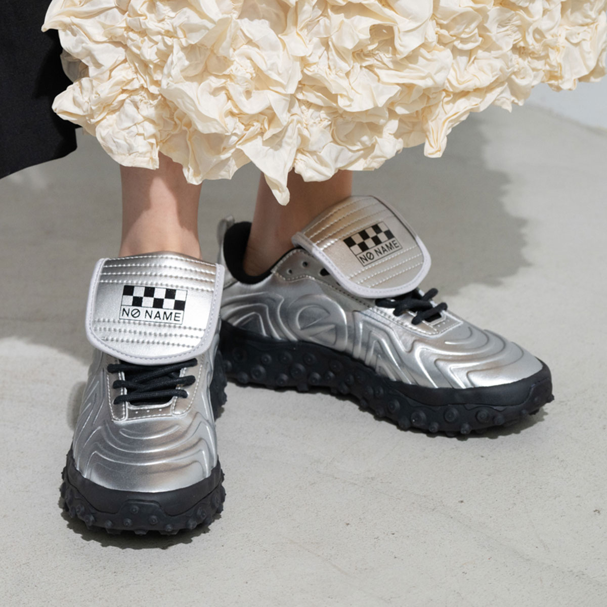 ファイナルセール30%OFF]NO NAME ノーネーム ONDA-51131W-SILVER