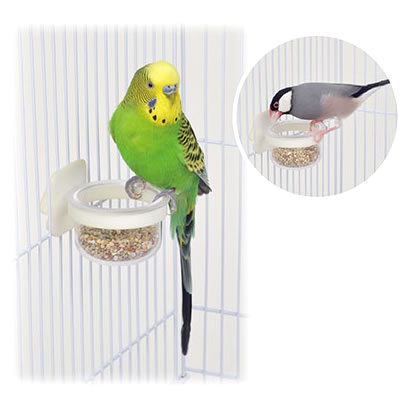 小鳥のマルチカップ ミニ/小鳥用食器 エサ入れ 文鳥 セキセイインコ