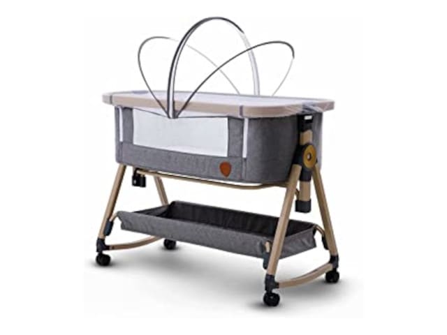 折りたたみ ベビーベッド HZDMJ コンパクト 添い寝 ゆりかご 高さ調節