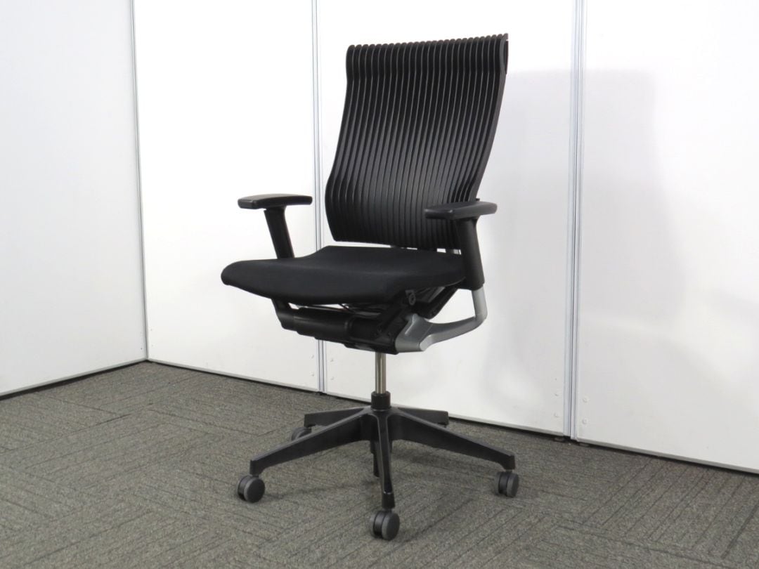 中古】スピーナチェア イトーキ エラストマーバック 可動肘 KE757GP