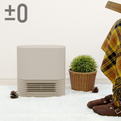 プラスマイナスゼロ セラミックファンヒーター 2022年製造 ベージュ ±0