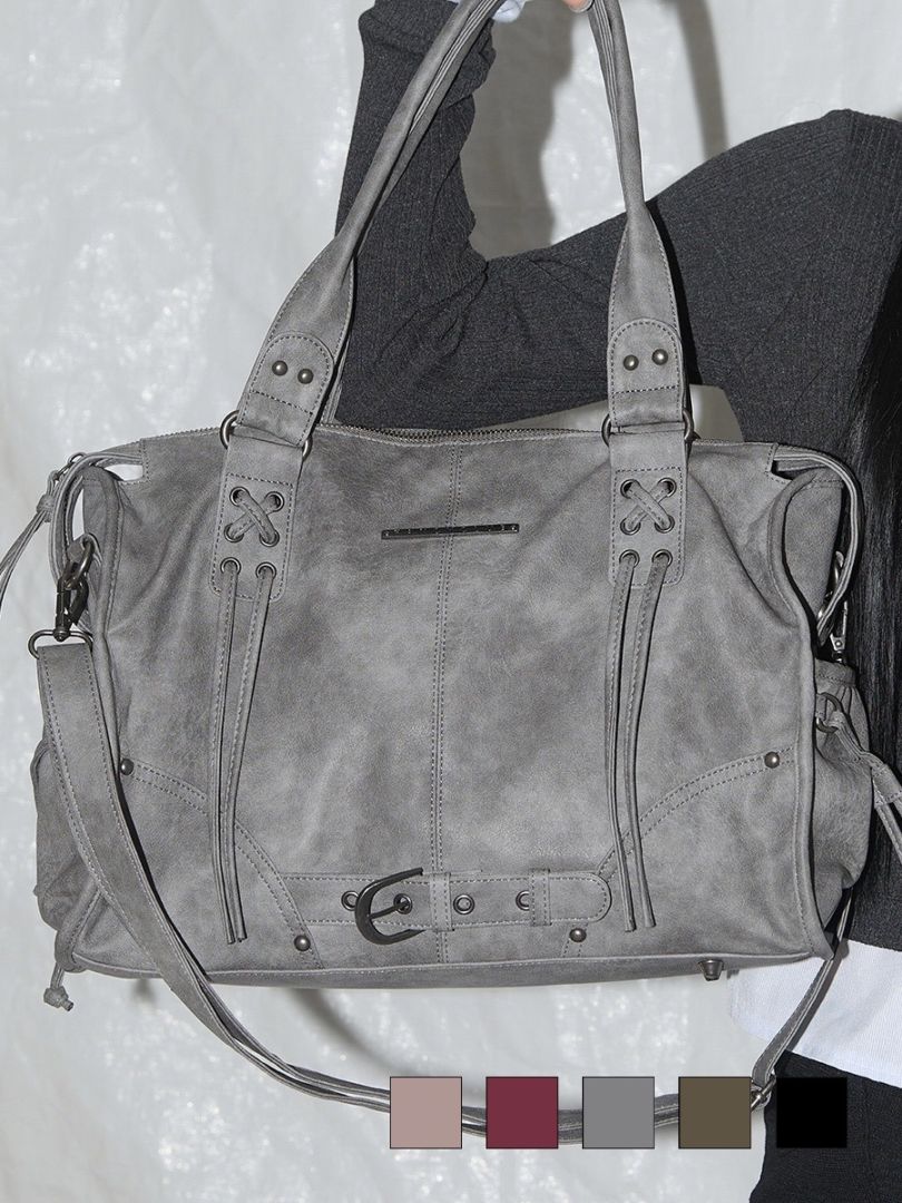 FANCY CLUB】BELTED WASHING LEATHER BAG / 【ファンシークラブ