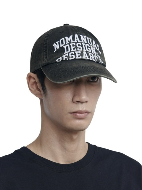 NOMANUAL】BLEACHED ARCH LOGO BALL CAP | OUR BRAND,NOMANUAL