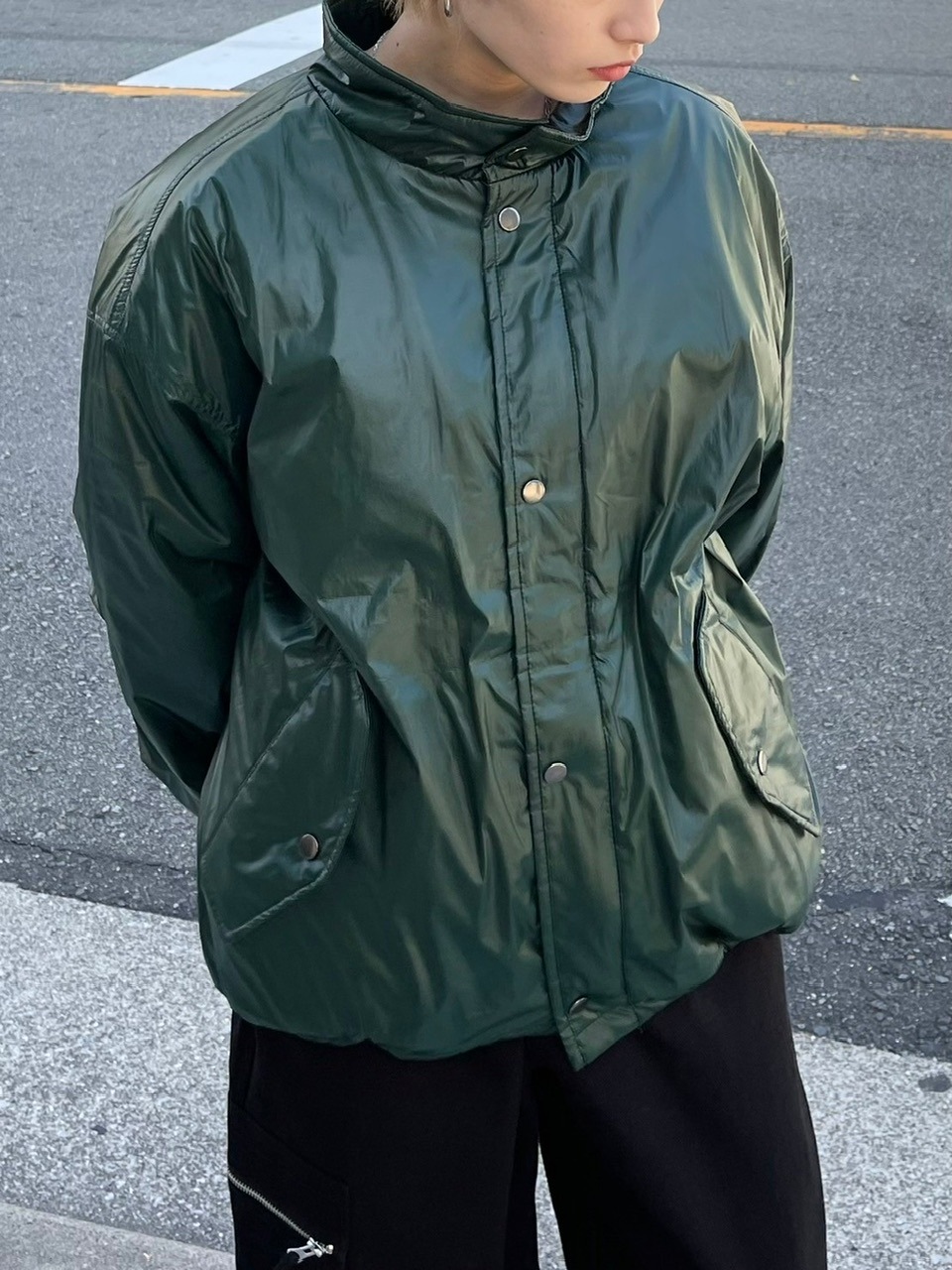 Chikashitsu +】unisex padding blouson (4color) / 【チカシツプラス