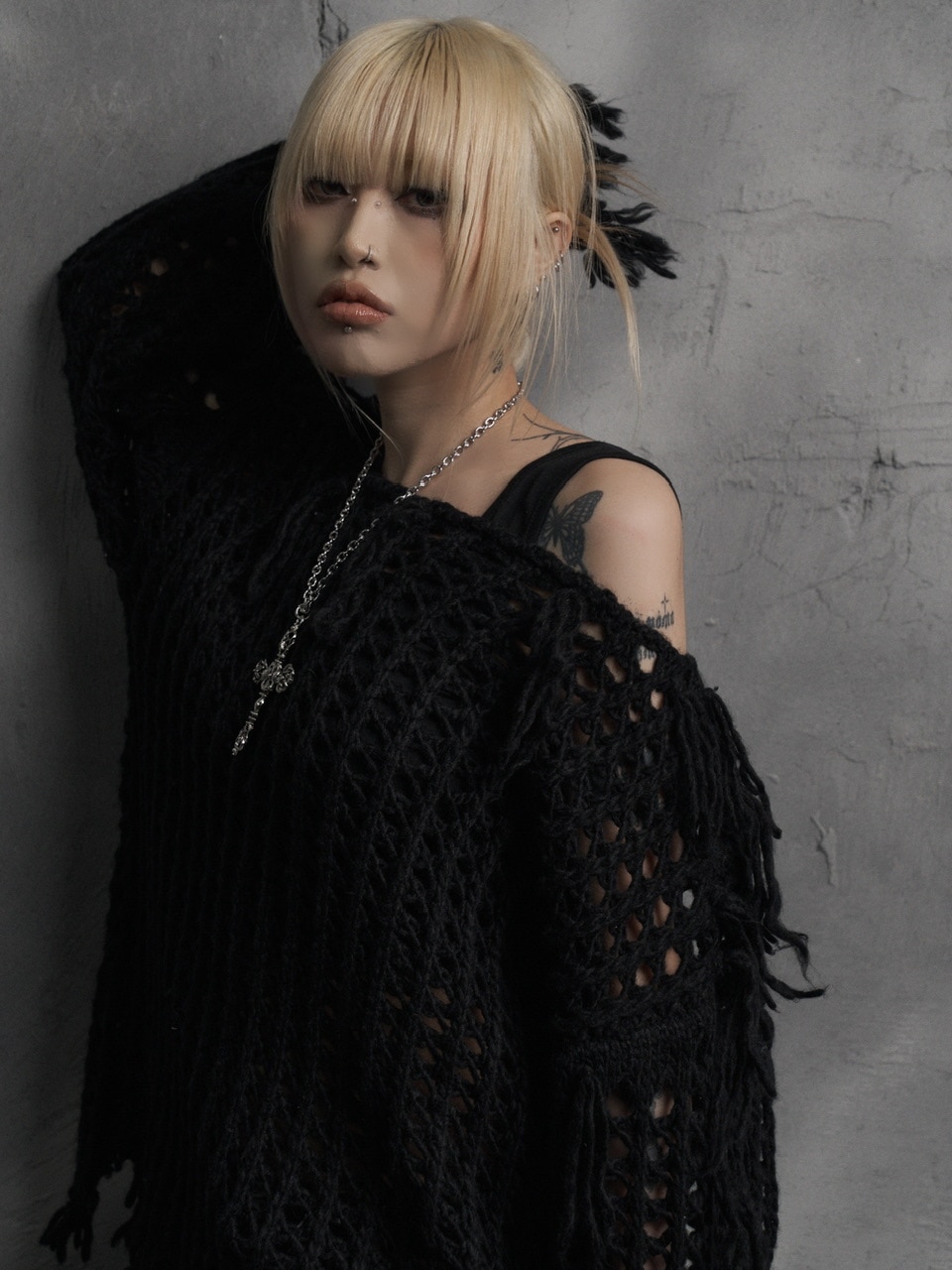 Rosen Kreuz】crochet loose knit | OUR BRAND,Rosen Kreuz | PRESSING