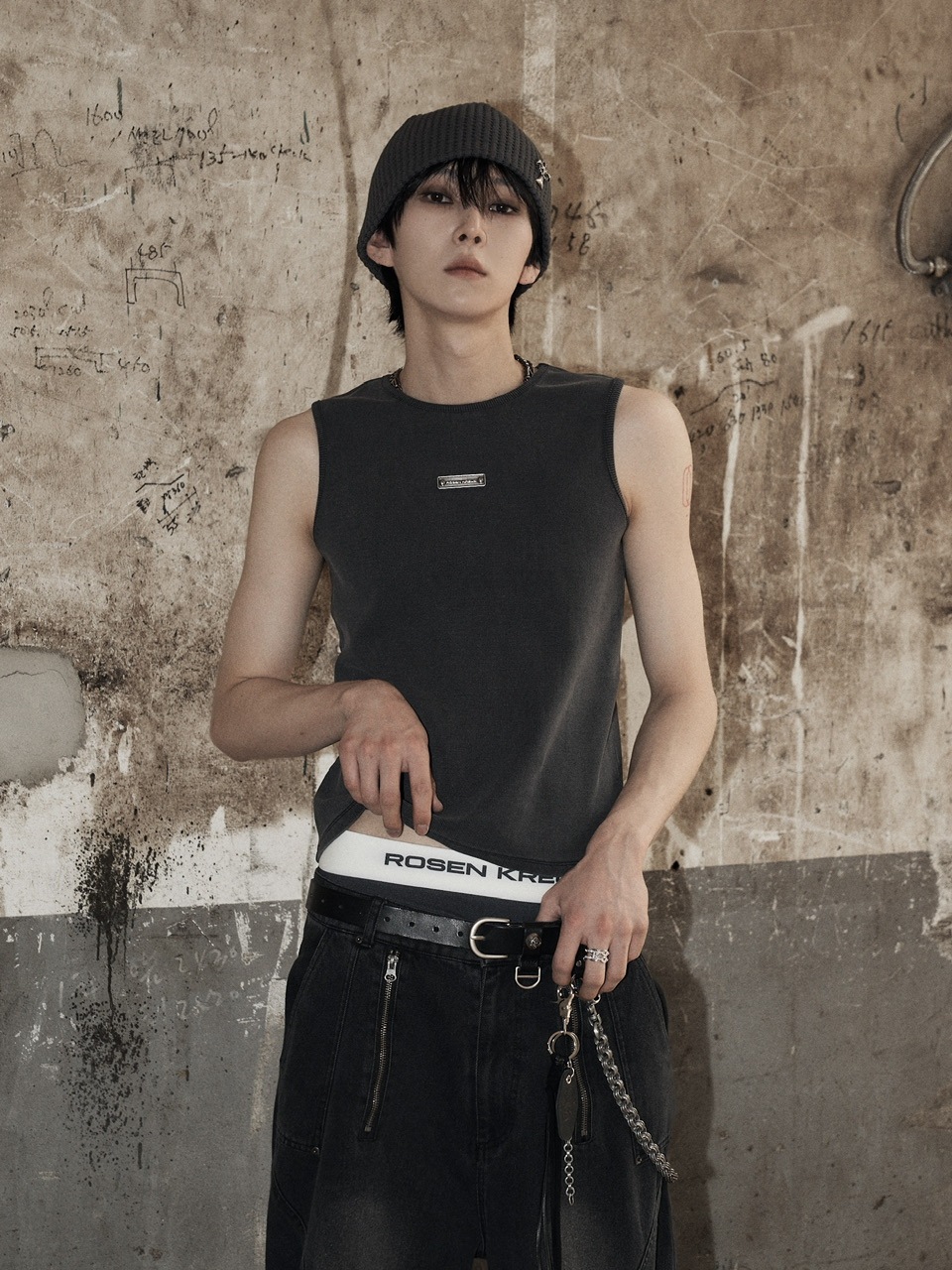 Rosen Kreuz】TIGHT FIT TANK TOP (3color) | OUR BRAND,Rosen Kreuz