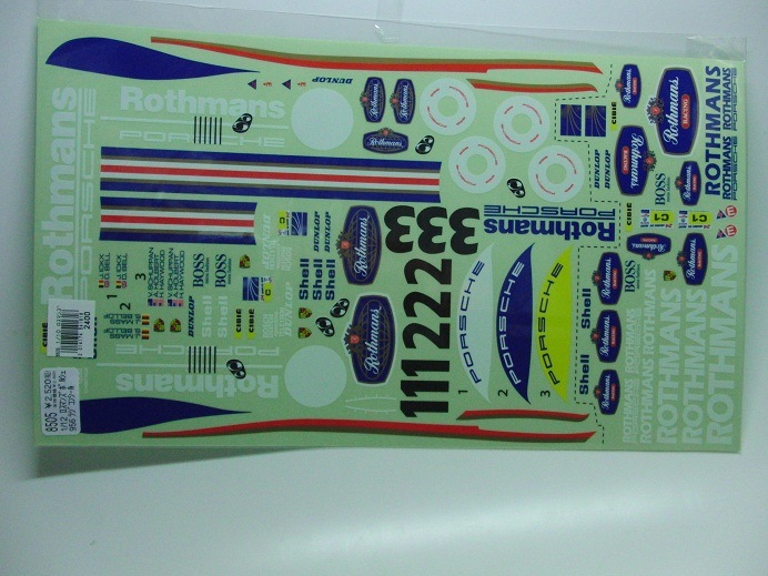 AMS RM01用ロスマンズポルシェ956シール | AMS ステッカー