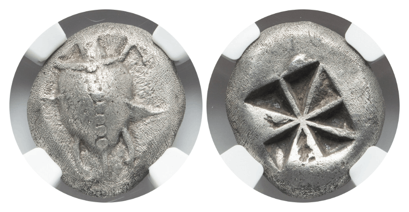 XF 4/5 2/5】紀元前525年～480年 古代ギリシア アイギナ（エギナ）島