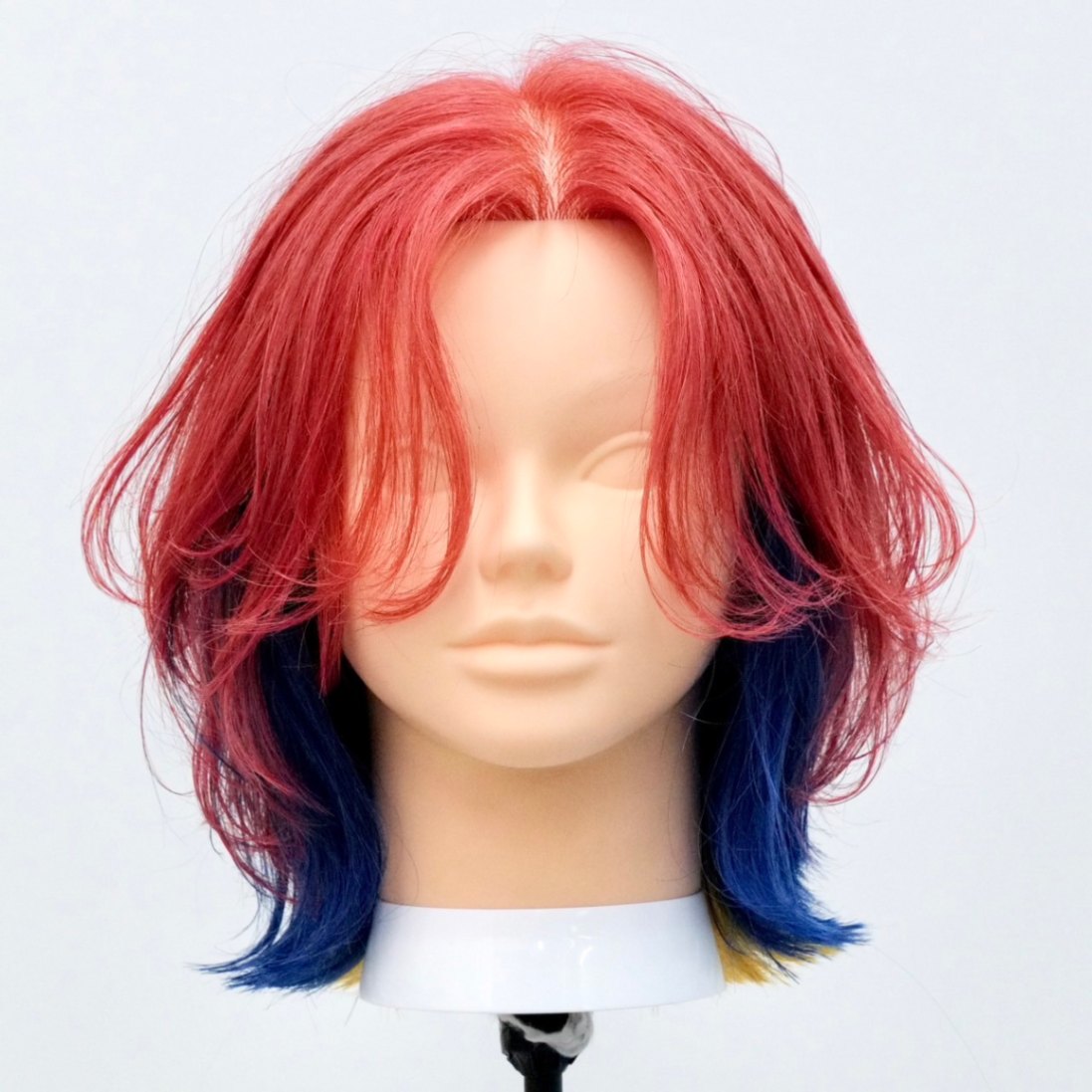 3セクション チェックウィッグ | 3色ウィッグ | NG made by WORLD