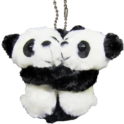 ミニメチャラブパンダぬいぐるみキーチェーン【送料無料】（沖縄別途