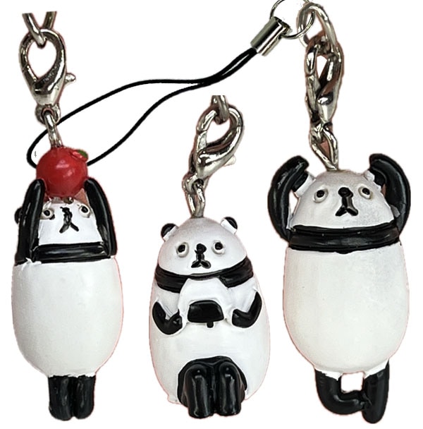 パンダぷらりんイヤホンジャック【ネコポス便可】 ｜パンダ,アニマル