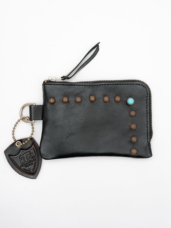 HTC CORNER ZIPPER PURSE 25TQ / BLACK x BRASS | HTC | rumbleFISH