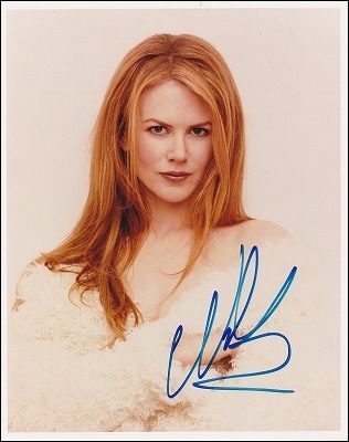 ニコール・キッドマン 直筆オートグラフ | オートグラフ（直筆サイン