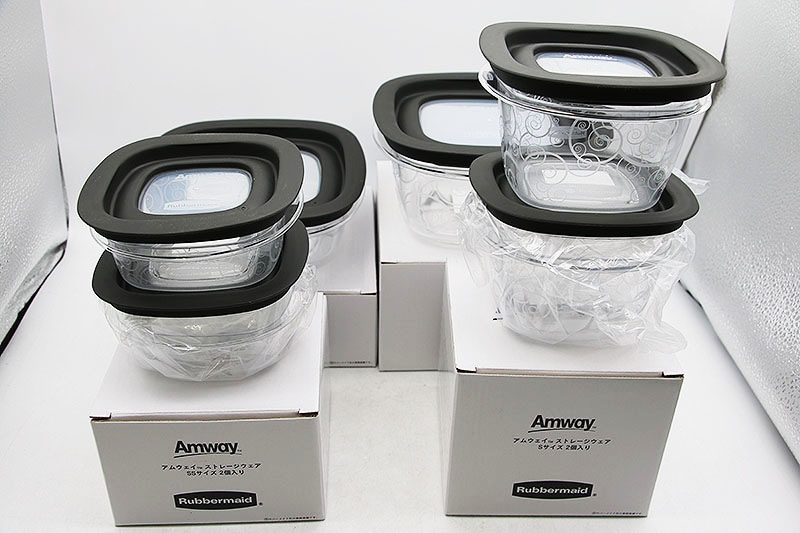 ◇新品未使用 アムウェイ ストレージウェア 6個入りセット 4サイズ