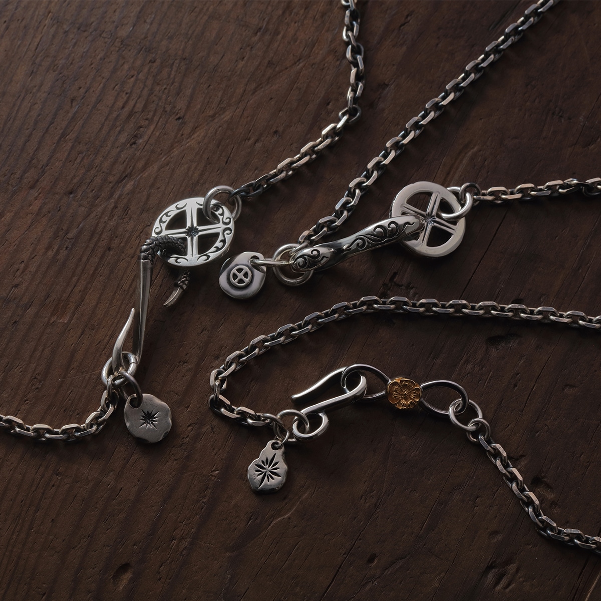 サンシンボル メディスンホイール シルバー925 ネックレスパーツ｜全て