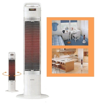 遠赤外線電気暖房機＜コアヒートスリム＞DH-912R（W）エコモードのこと