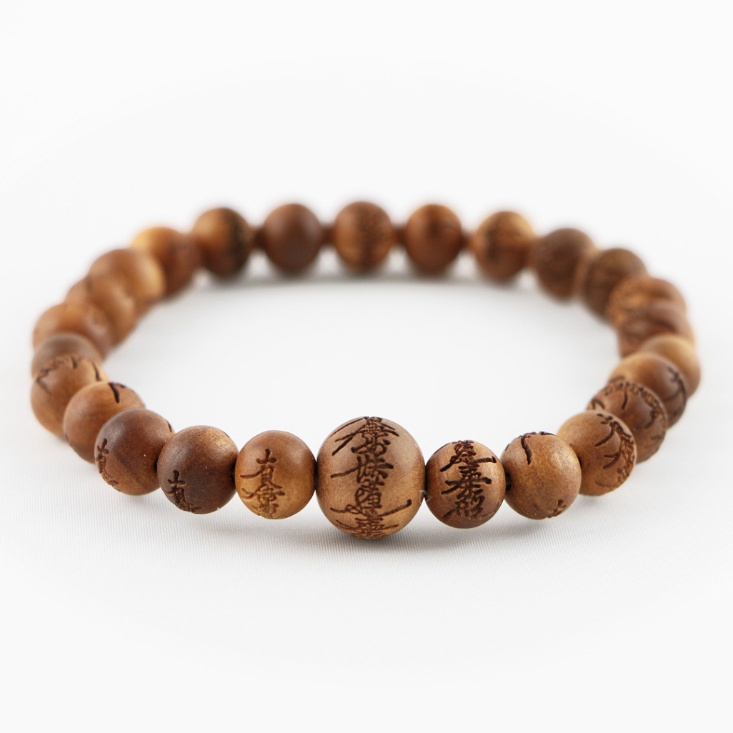 白檀腕輪念珠(御題目入)護身 | 形状,ブレスレット | 最上稲荷公式