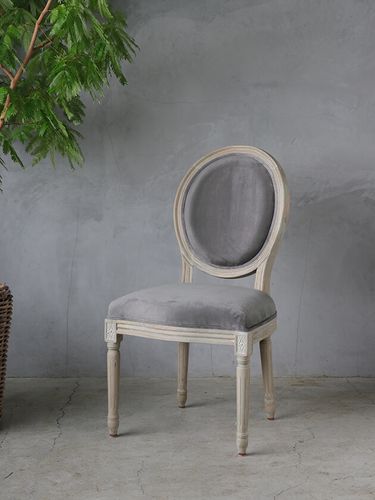 SGDダイニングチェアオーバルバック用シートカバーナチュラルリネン